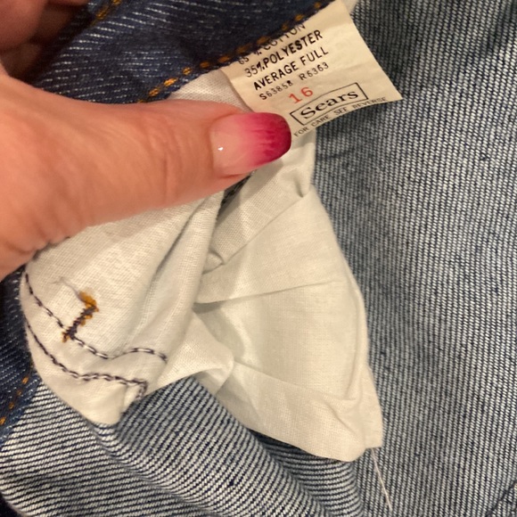 Vintage 1970’s Sears Jeans— mint condition VTG size 16. - Picture 2 of 4